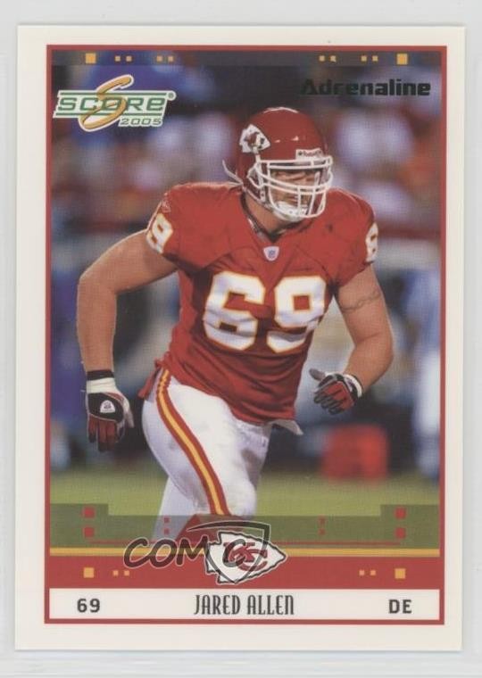 2005 Score Adrenaline 312/399 Jared Allen #138 0o5t