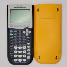 Texas Instruments TI-84 Plus Graphing Calculator Tested Working with Cover