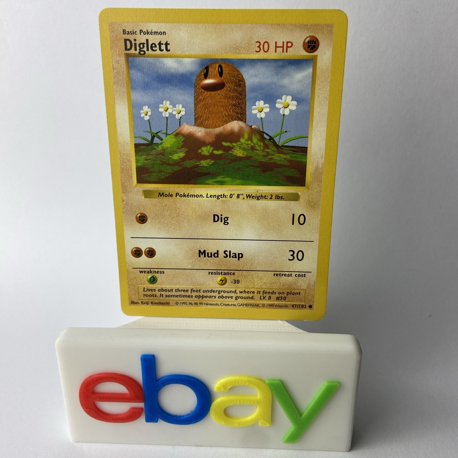 Pokemon Diglett Shadowless 47/102 Common 1999
