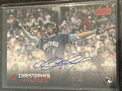 2023 Topps Stadium Club Christopher Morel SCBA-CM #/50 Autograph Rookie Card