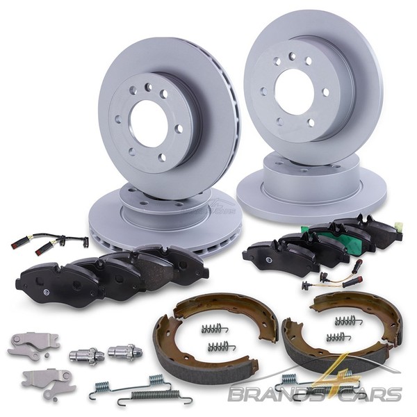 Atec 4X Bremsscheibe+BelÄGe+Bremsbacken Vorne Hinten FÜR MB Sprinter 3,5-T 906-image