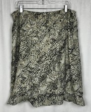 Jupe longue en satin léopard - AB COLLECTION
