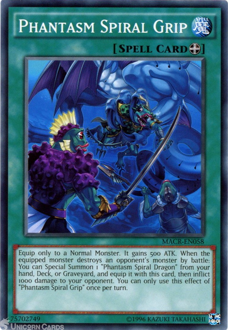 MACR-EN058 Phantasm Spiral Grip Common UNL Edition Mint Yu-Gi-Oh! Card