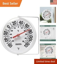 Big and Bold 5.25-Inch Indoor Outdoor Thermom...