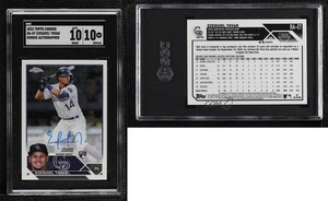 2023 Topps Chrome Rookie Auto Ezequiel Tovar #RA-ET SGC 10 GEM Auto RC