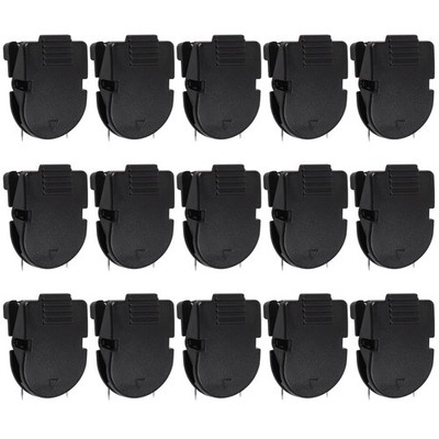 15PCS Cubicle Clips Plastic Plastic Cubicle Hooks Pins for Walls White Fabric...