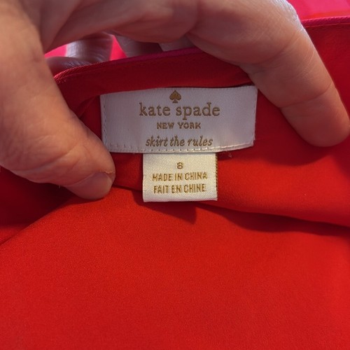 Kate Spade Girls Dress Size 8 Pink Red - Picture 7 of 7