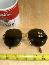 Vintage American Optical Day Star Brown Oval EUC Sunglasses Frames MADE IN USA!