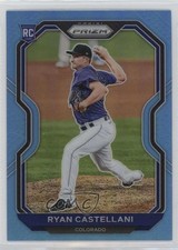 2021 Panini Prizm Carolina Blue Prizm Ryan Castellani #91 n1u