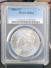 1883 CC Morgan Silver Dollar PCGS MS 64