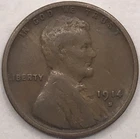 1914-S Lincoln Wheat Cent ~ VG