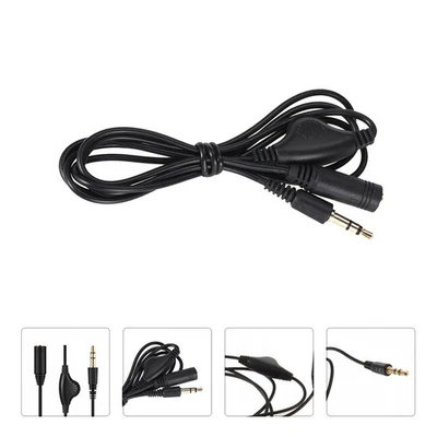 Poulie de câble rallonge audio réutilisable cuivre 3,5 mm réglage du volume contrôle - Photo 1/4