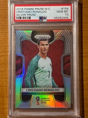 Cristiano Ronaldo 2018 W杯 Silver Prizm 2018 Panini Prizm World Cup CRISTIANO RONALDO SILVER PRIZM #154
