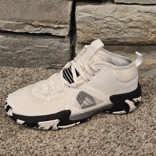 Adidas Mens Exhibit Select Mid IE9328 White Basketball Shoes Sneakers Size 7