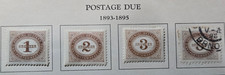 Stamp Austria 1893-95 Postage Due J1-J3 MH, J4 used