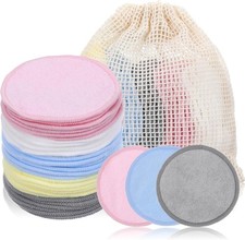 30pcs Washable Makeup Remover Pads, Reusable Makeup Rounds, Reusable Clean Pads,