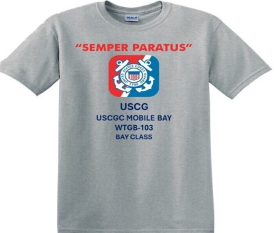 USCGC MOBILE BAY  WTGB-103 *BAY CLASS*SHIRTS.USCG OFFICIALLY LICENSED