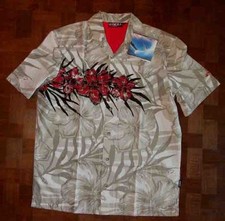 VTG O  Neill NEW w/tag 2001 floral Hawaiian button-front shirt size SMALL