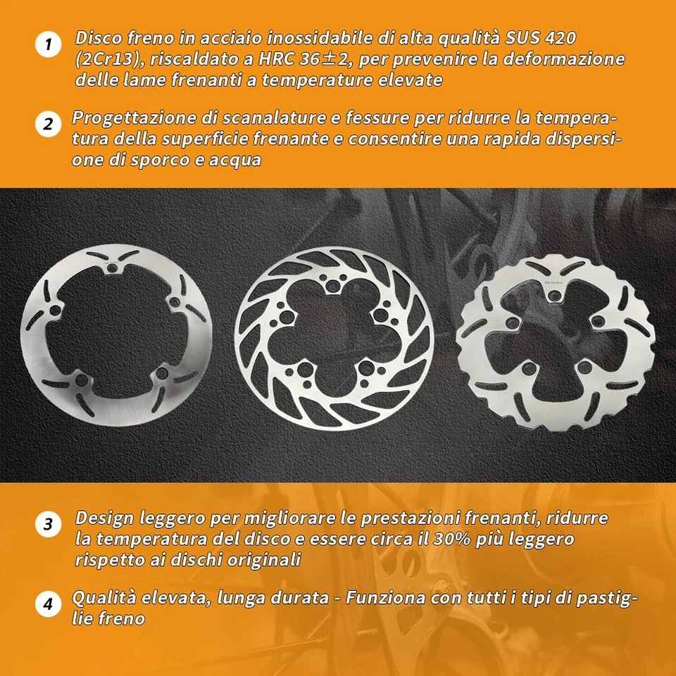 Z750 Z1000 Dischi Freno Anteriori per KAWASAKI Ninja ZX6RR ZX6R 636 ER-6F ER-6N - Immagine 3 di 4