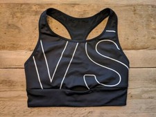 Victoria's Secret Sport Black Logo SMALL Racerback Long Line Wireless Sport Bra