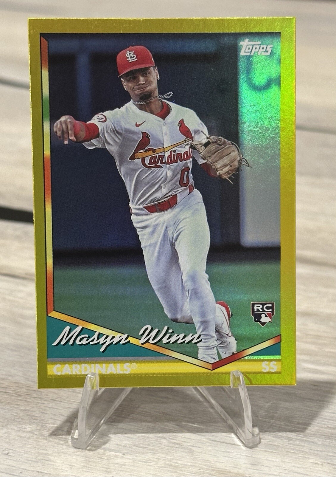 2024 Topps Archives - 1994 Topps Yellow Foilboard #204 Masyn Winn (RC) Rookie