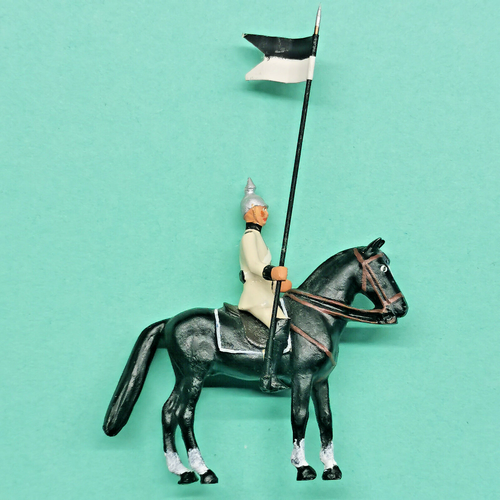 Konvolut vollplastische Zinnfiguren, 11 Garde Reiter, Dragoner, 40 mm, selten! - Bild 7 von 11