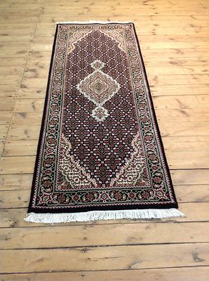 Wunderschöner Orientteppich Tabriz Mahi mit Seid ( 210 X 79 CM )  Top Neu