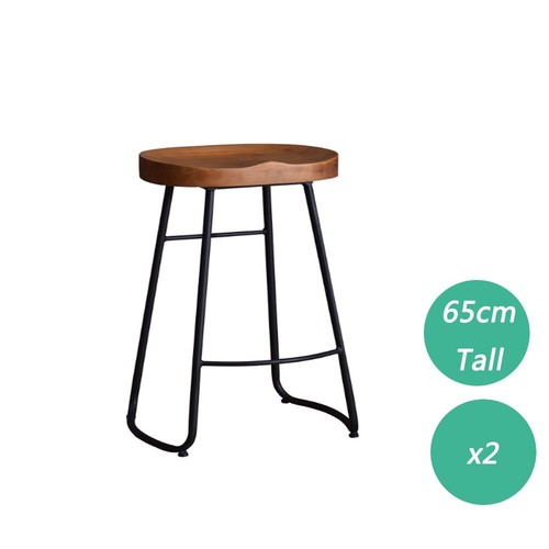 2/4x Vintage Bar Stools Industrial Backless Stool Chairs Set - Picture 13 of 18