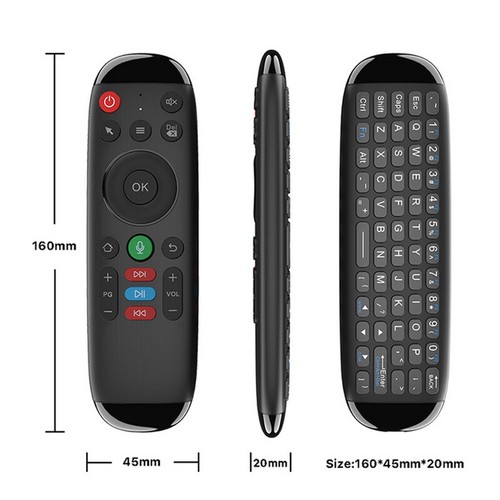 Universal 2.4G USB Air Fly Mouse Color Backlight Keyboard Voice Remote Control - Picture 9 of 10