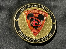 Walt Disney Gold Rare Security Division 50th anniversary Challenge Coin