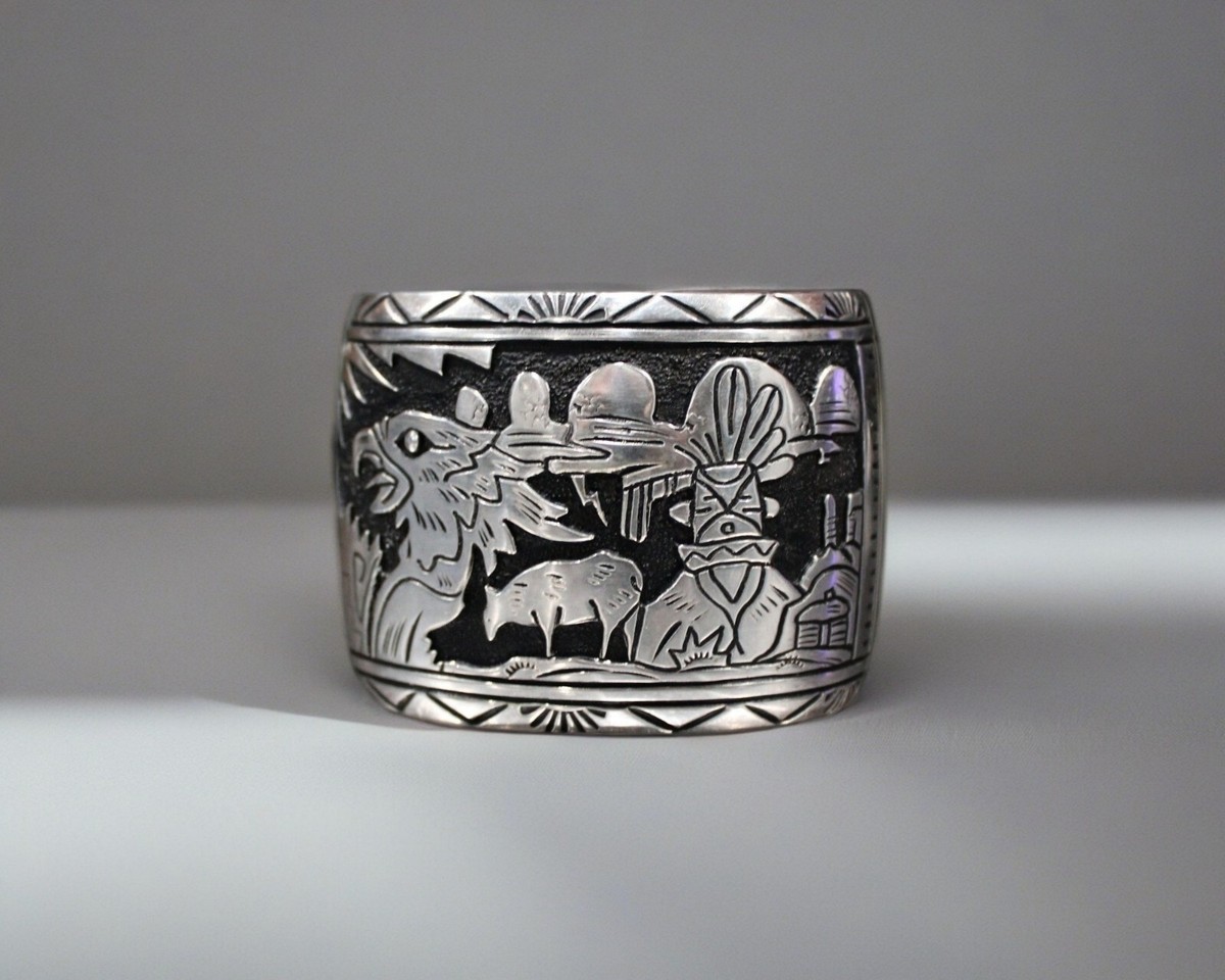 Rare Hallmark Vintage Native American Navajo Turquoise Coral Sterling Silver Ring Rare Hallmark Vintage Native American Navajo Turquoise Coral Sterling Silver Ring