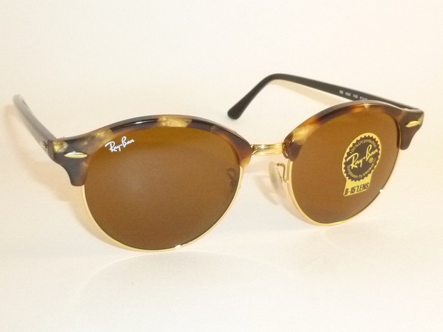 ray ban clubround brown