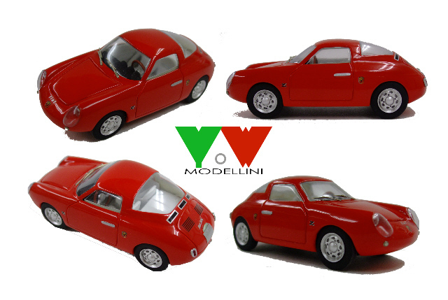 060 Fiat Abarth 500 GT Zagato 1:43 YOW MODELLINI scale model kit