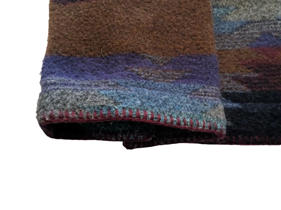 Винтажная женская куртка Aztec X-LARGE шерстяная смесь Southwestern The Territory Ahead - Изображение 4 из 4