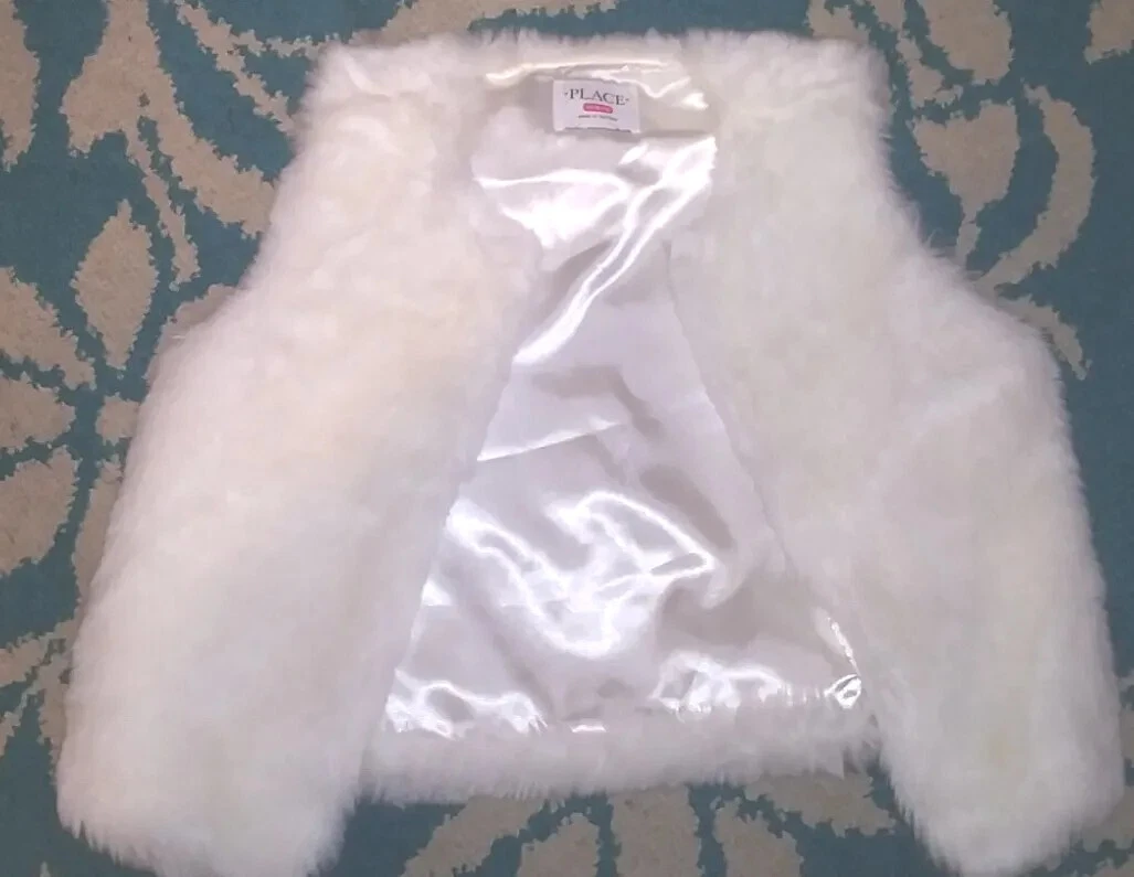 Children's place faux fur best sale vest
