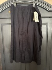Vintage Country Classics by Koret Navy Midi Skirt With Pockets Sz 20
