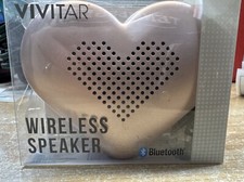 TARGET BULLSEYE VIVITAR ROSE GOLD HEART SHAPED WIRELESS BLUETOOTH SPEAKER SEALED