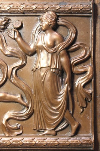 Neoclassical electroplating plate. Dancing nymphs. Neoclassical electroplating - Picture 5 of 7