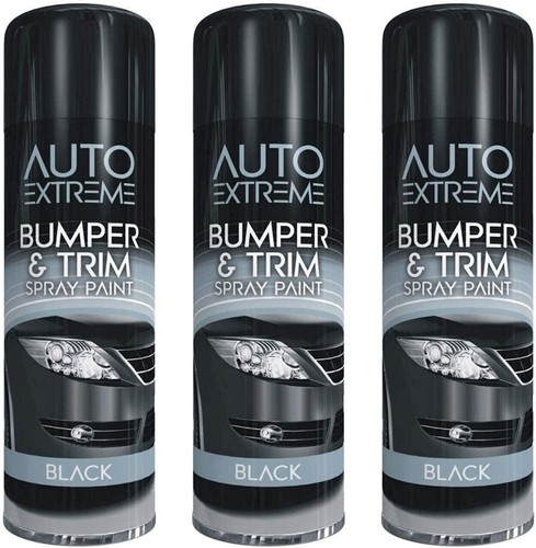 Auto Extreme schwarze Stoßstange & Trim Sprühfarbe stellt Stoßfänger und Trim wieder her - 300 ml - Bild 2 von 2