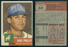 (39476) 1953 Topps 64 Dave Philley Athletics-EM