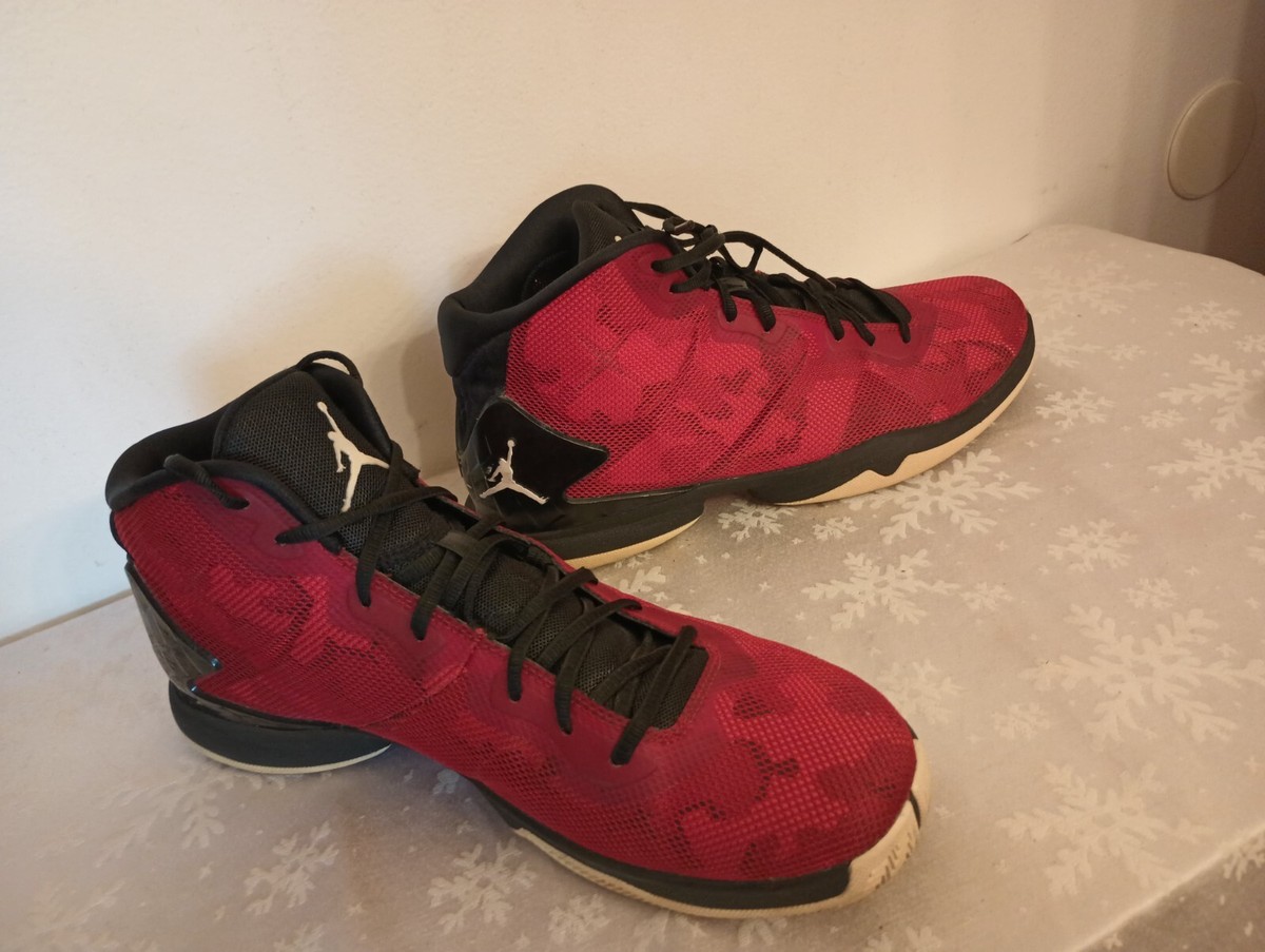 Nike Jordan Super Fly Basketball Shoe Red Black Size 11