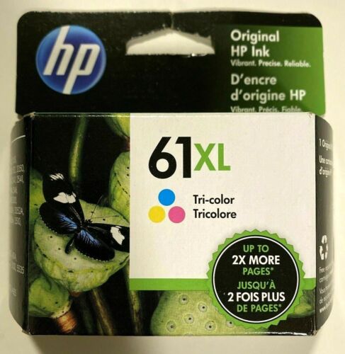 Genuine Original HP 61XL Color Printer ink cartridge for Envy Deskjet Officejet - Picture 1 of 1