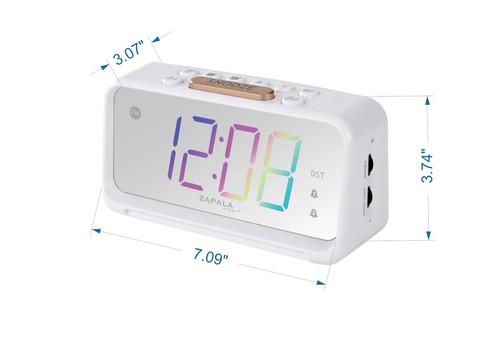 Mulitcolor Alarm Clock for Bedroom 2 Alarms Loud LED Big Display Plug in Simp... - Picture 6 of 7