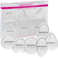 SHANY Stay Jelly Silicone Sponge Set - 6 Clear Makeup Blending Sponges