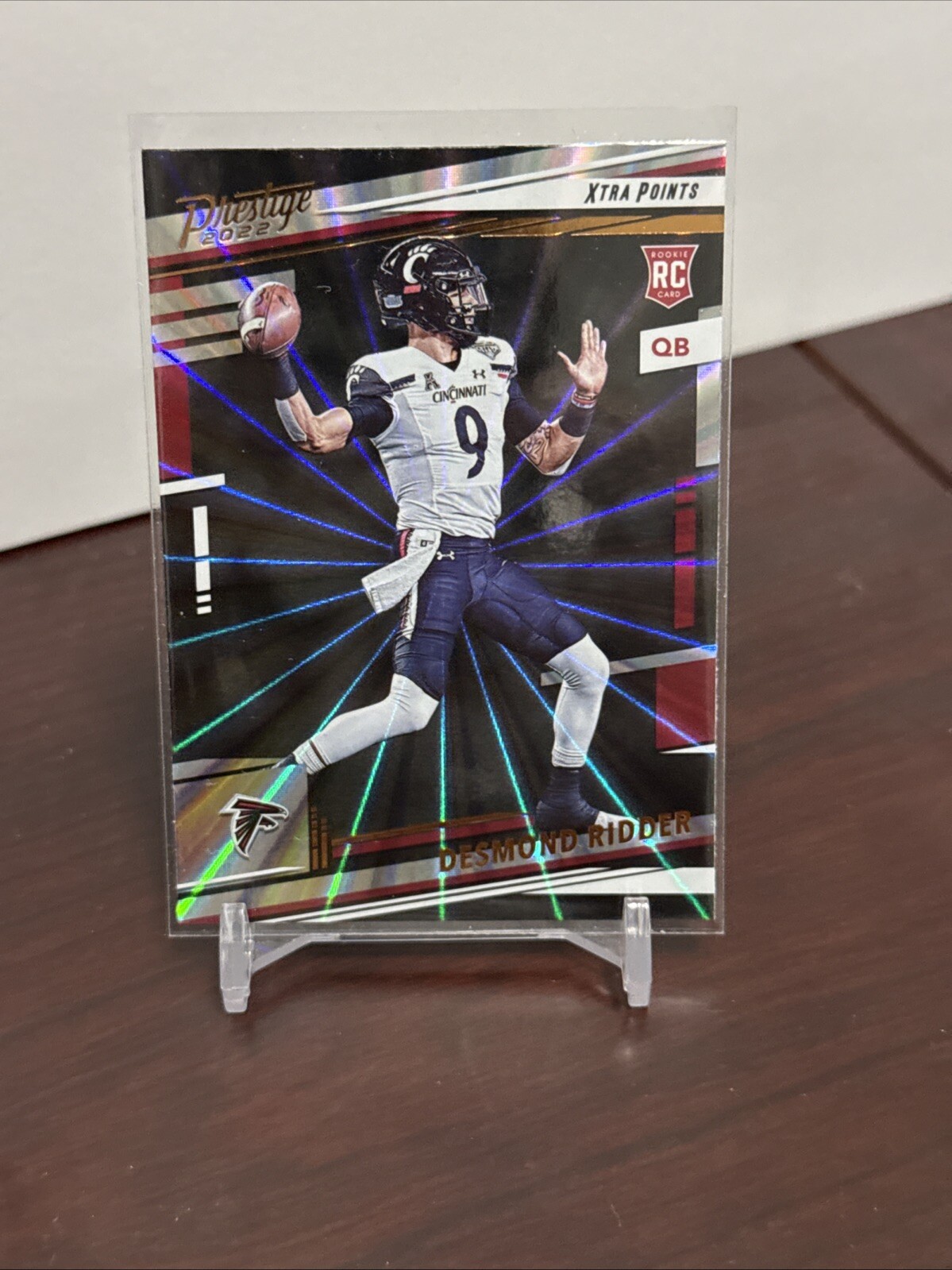 2022 Panini Prestige #304 Desmond Ridder Xtra Points Sunburst