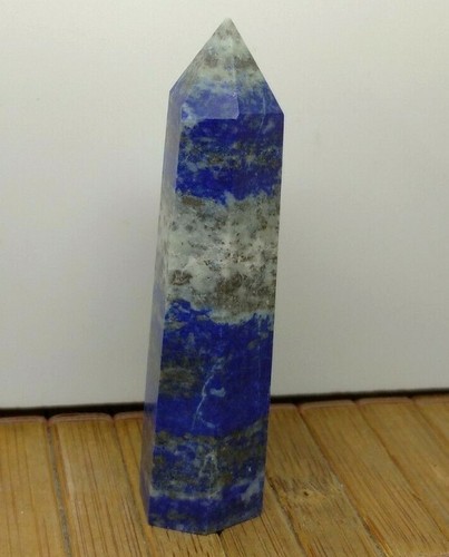 LAPIS LAZULI naturelle pointe obelisque 7.4cm 45.6gr - lithotherapie reiki - Picture 4 of 5