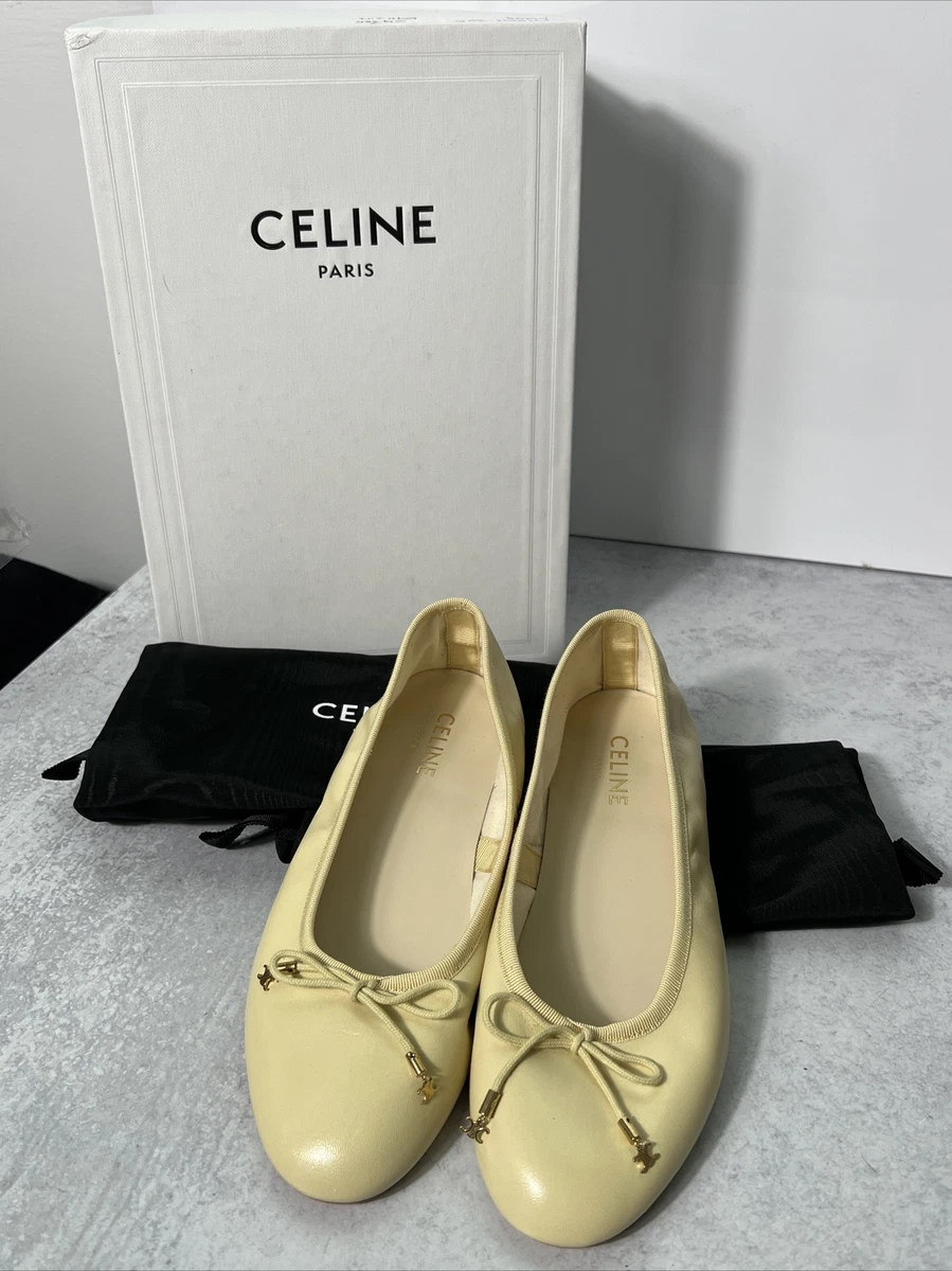 Chanel Lambskin Ballerinas in Beige & Black — UFO No More