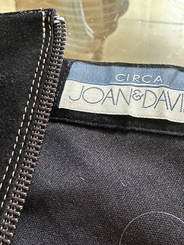 Joan David Suede Boots 9 1/2 Black - Picture 4 of 6