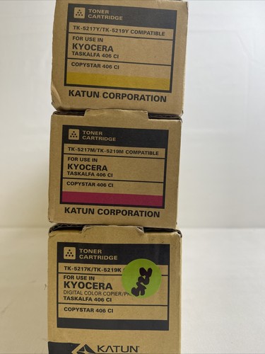 Juego de cartuchos de tóner KYM 406ci compatible con Kyocera Katun TK-5217K (TK-5219K) - Imagen 2 de 6
