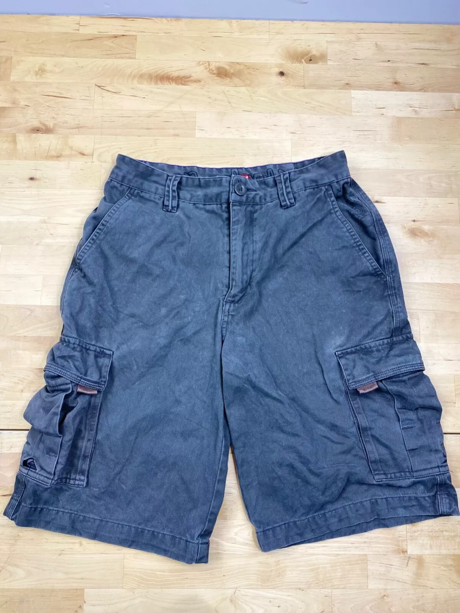Quiksilver Boys cargo Shorts Size 28 Beach Surf Skate Casual